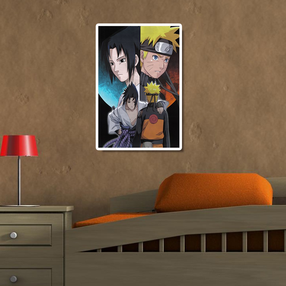 Bộ tranh đính đá 5D DIY họa tiết nhân vật Naruto độc đáo