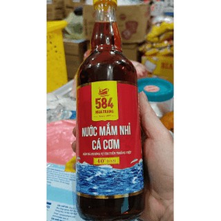 Nước mắm 584 Nha Trang 40 độ đạm (chai thủy tinh)