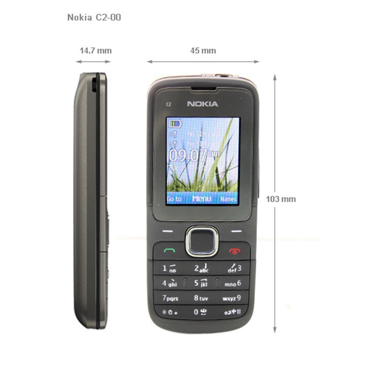 Điện thoại nokia C2-00 hai sim màu đen chính hãng tồn kho- Bao giá toàn thị trường