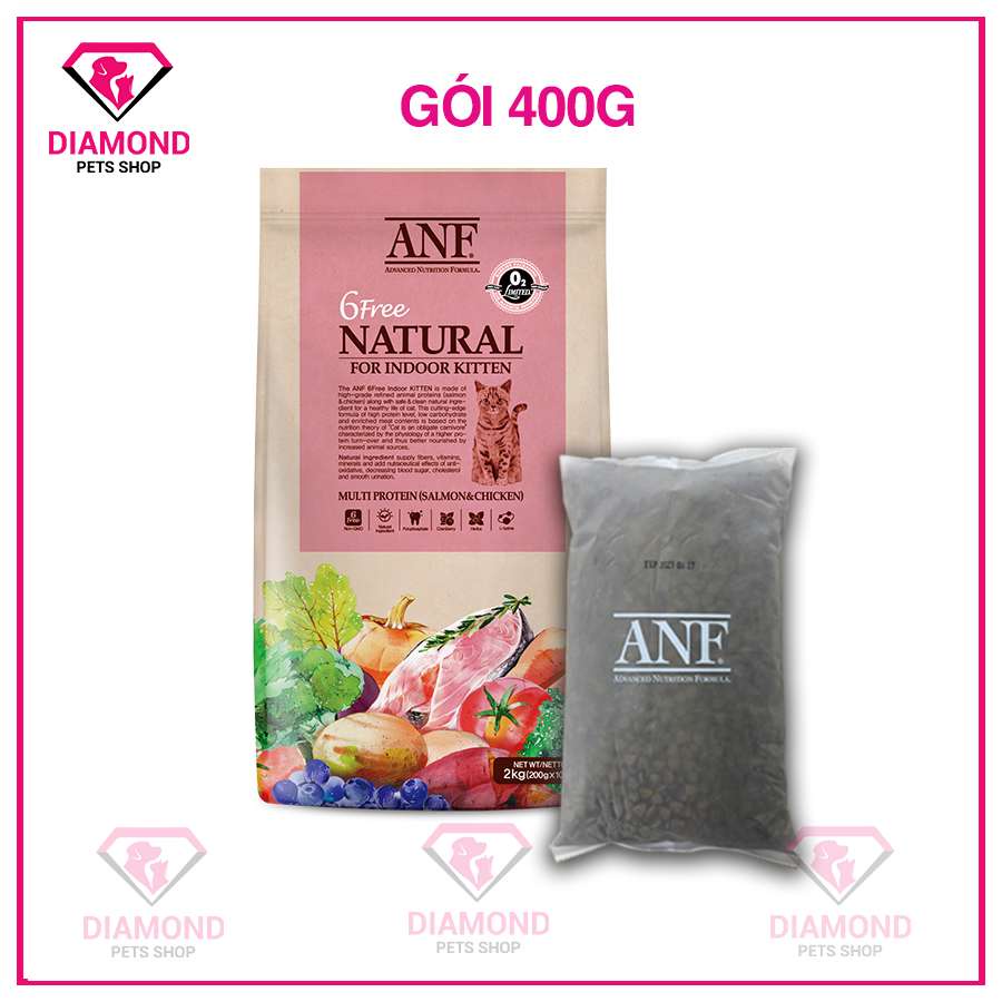 Thức ăn hữu cơ cho mèo con ANF 6FREE INDOOR KITTEN 400G