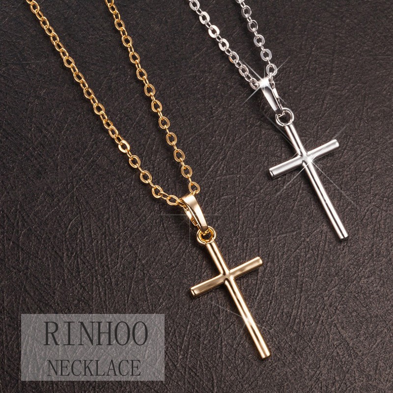 Vòng cổ RINHOO FRIENDSHIP mặt thánh giá kiểu dáng đơn giản