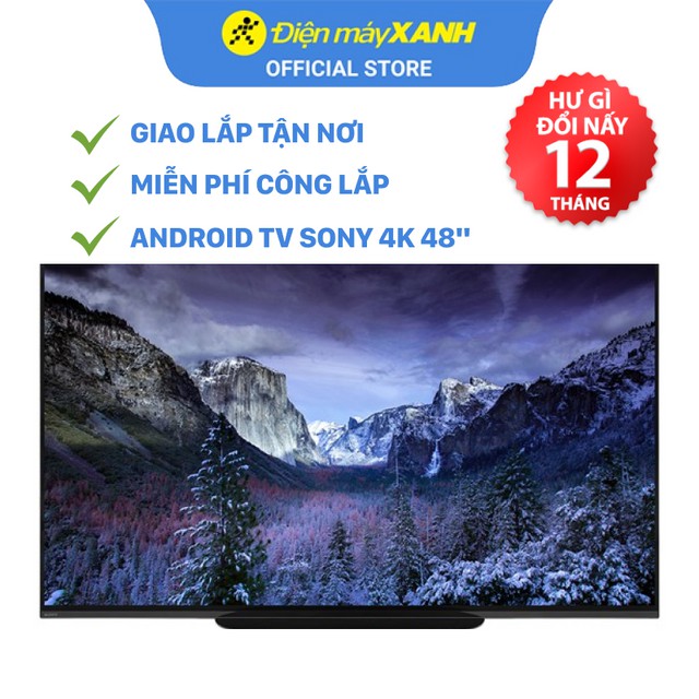 [FREESHIP] Android Tivi OLED Sony 4K 48 inch KD-48A9S