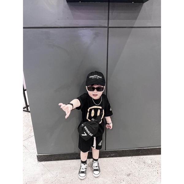 Bộ bé trai cộc tay Drew, Bộ COTTON cho bé bộ thun cho bé hình chất COTTON 100%