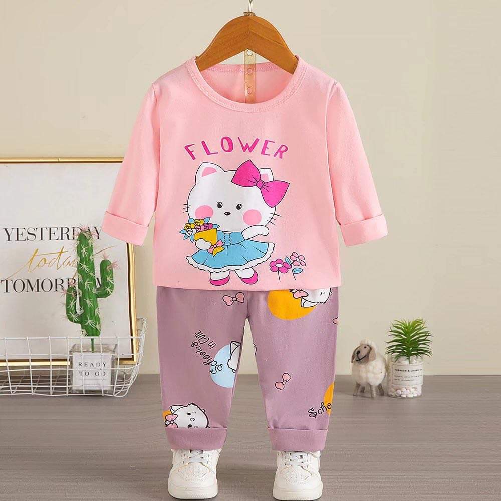 Đồ bộ quảng châu xuất Hàn cho bé gái - Bộ dài tay thu đông xuất Hàn cho bé gái