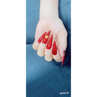 Móng úp form nhọn dài chuyên úp móng tay ( bán lẻ / gói 20 móng full size từ 0-9 )