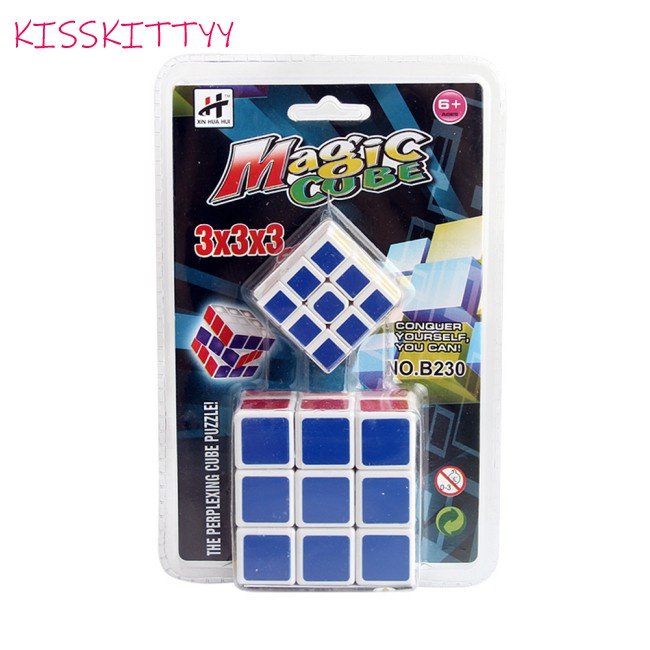 kisskittyy  2pcs/set 3x3 Stickerless Cube Speed  Cube Puzzles Toys Collection Gift infinity cube magic rubik blocks Good rubik blocks