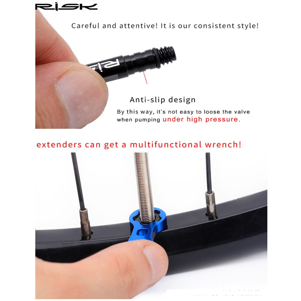 Đai Ốc Bằng Nhôm Tích Hợp Với Lõi Van Xe Đạp Chất Lượng Cao 45mm 80mm