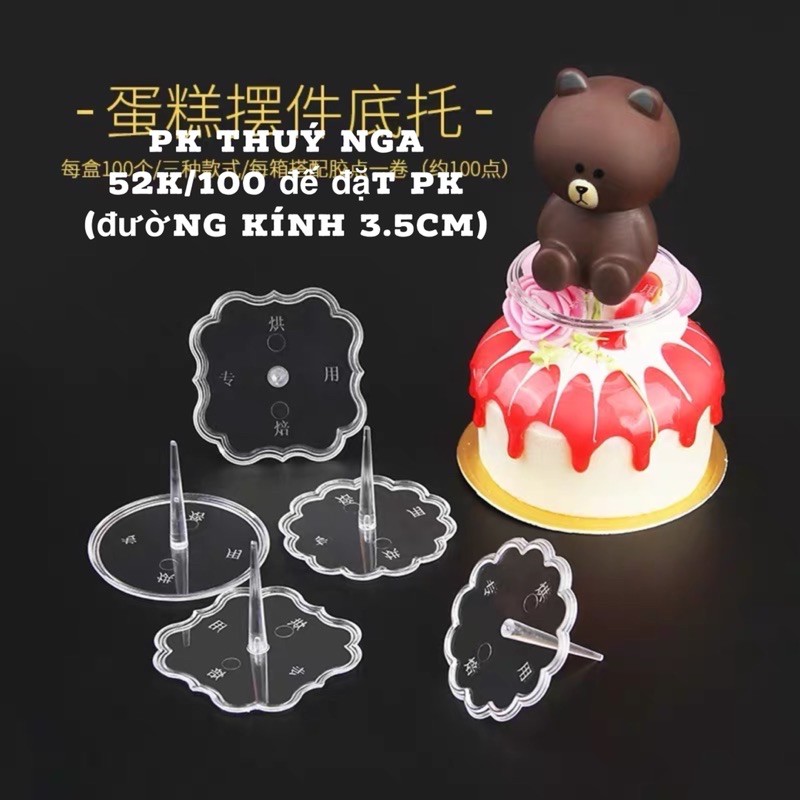 Hộp 100 đế đặt phụ kiện