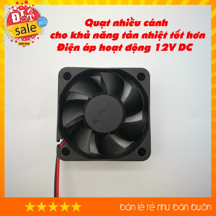 Quạt tản nhiệt 12V 5x5x2cm - 1 chiếc ✅ [RẺ NHẤT VIỆT NAM ]