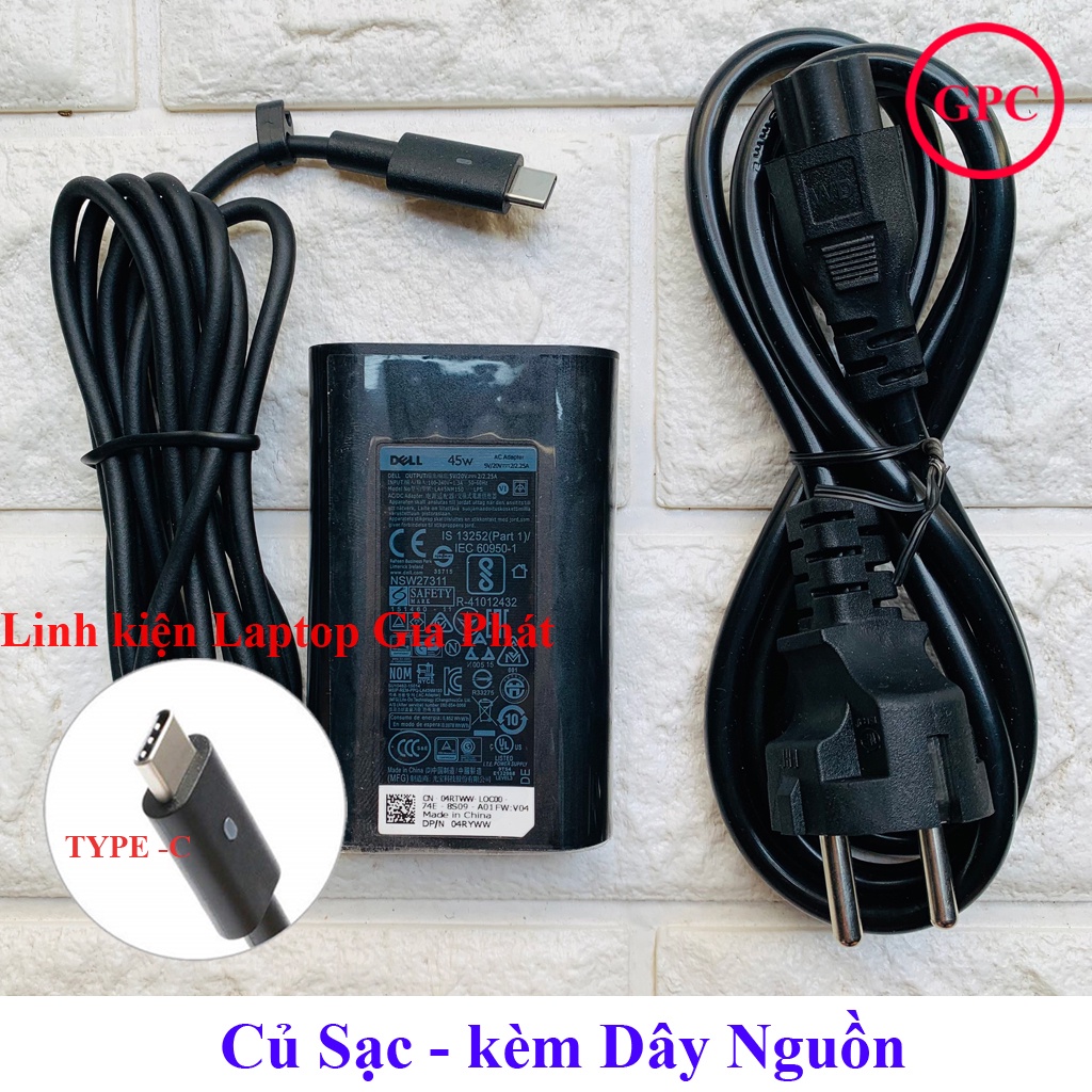 Sạc Laptop Dell Type C Output 20V - 2.25A