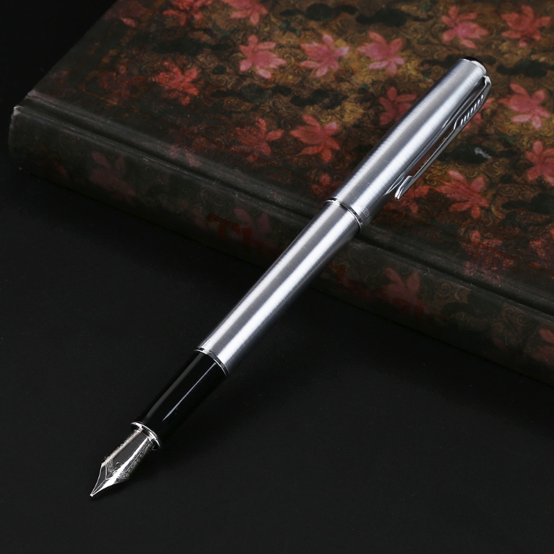 Goo Hero 5020 Bút Máy Bằng Thép Không Gỉ Màu Bạc Ngòi M Tiêu Chuẩn