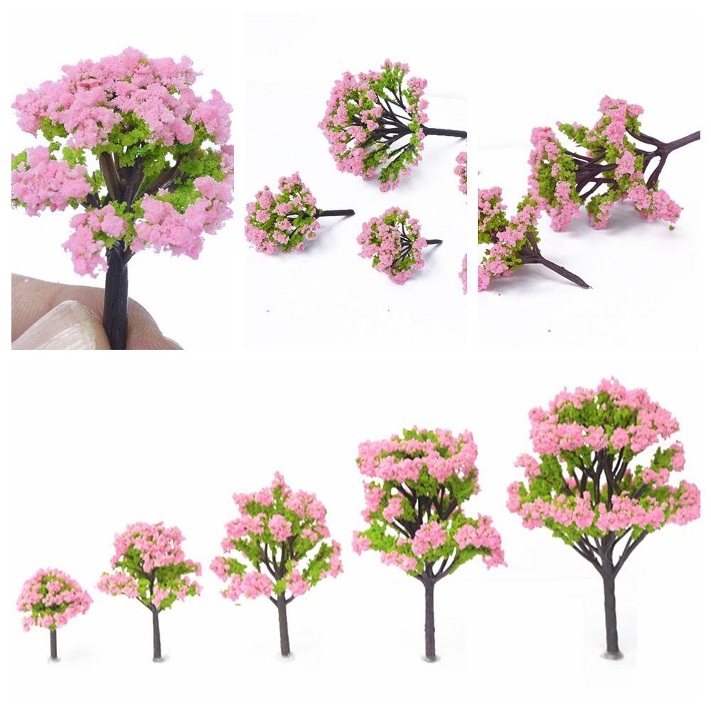 Bộ 10 / 20 / 30 Mô Hình Cây Nhựa 4 / 6 / 8 / 10 / 12cm Trang Trí Tiểu Cảnh