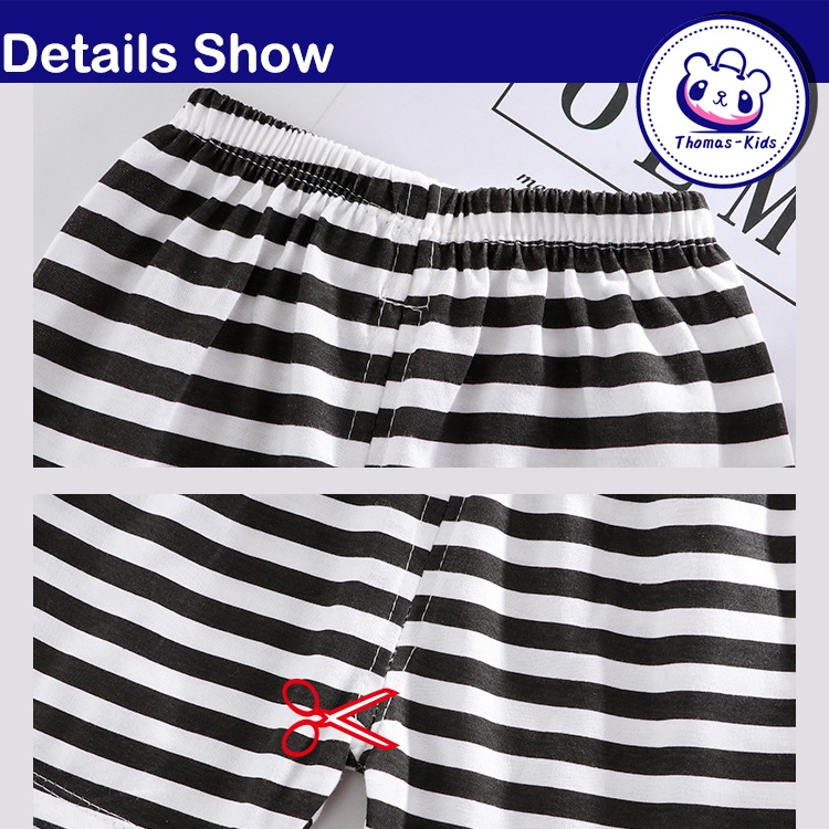 Set Đồ 2 Món Gồm Áo Thun Cotton Tay Cộc In Họa Tiết Khủng Long Hoạt Hình + Quần Ngắn Thời Trang Cho Bé Trai Và Gái 1-5 Tuổi