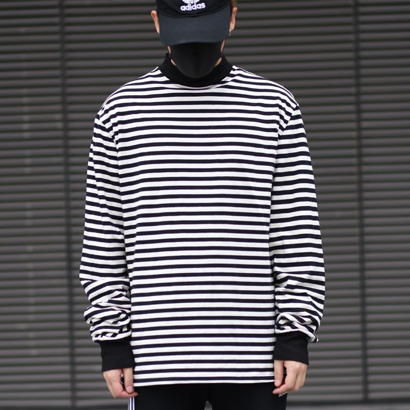 Áo thun nam oversized longtee sọc Tay Dài