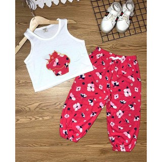 11 bộ cotton bé gái cotton 610k