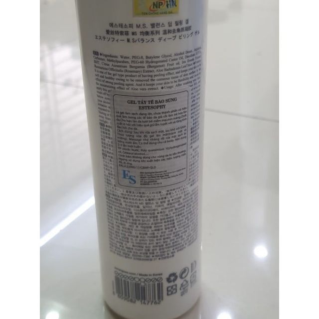 Gel tẩy da chết mặt ESTESOPHY Hàn Quốc Chai 500ml