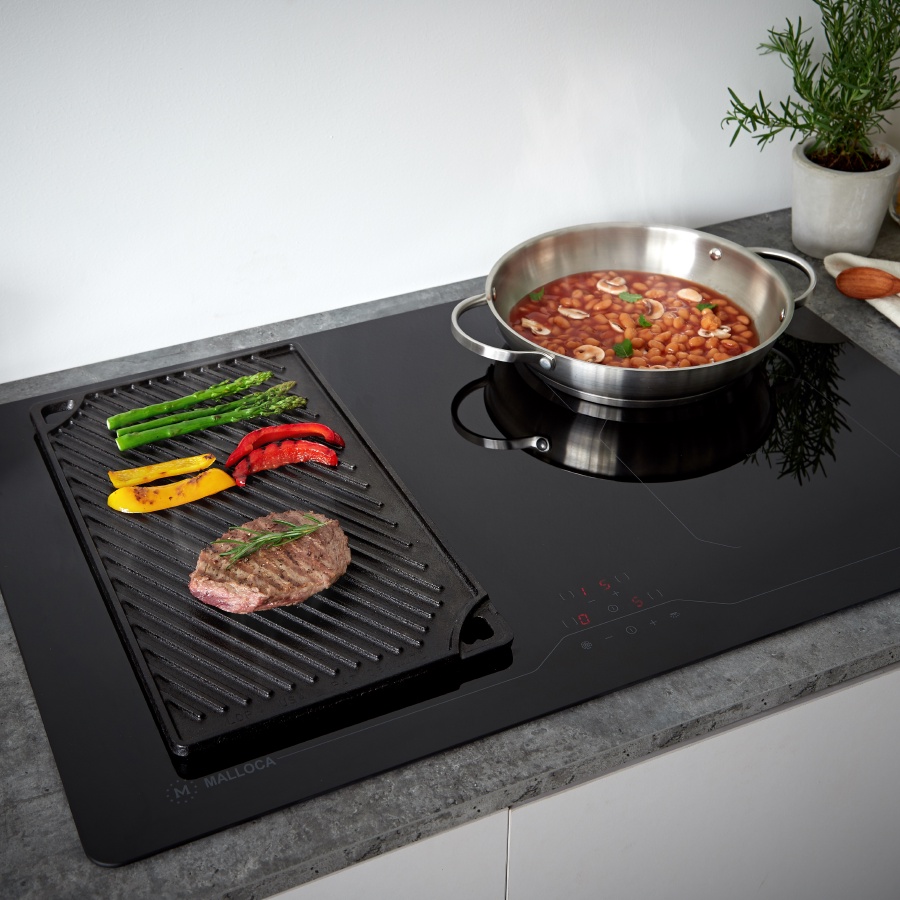 Bếp từ 4 vùng nấu Malloca MI 784-ITG - Công suất 7400W, Nhập khẩu Châu Âu