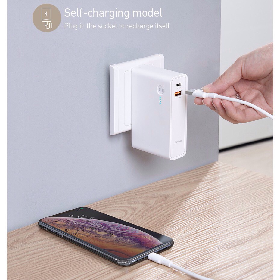 PIN SẠC DỰ PHÒNG KIÊM CỦ SẠC NHANH PD3.0+QC3.0 10.000MAH BASEUS