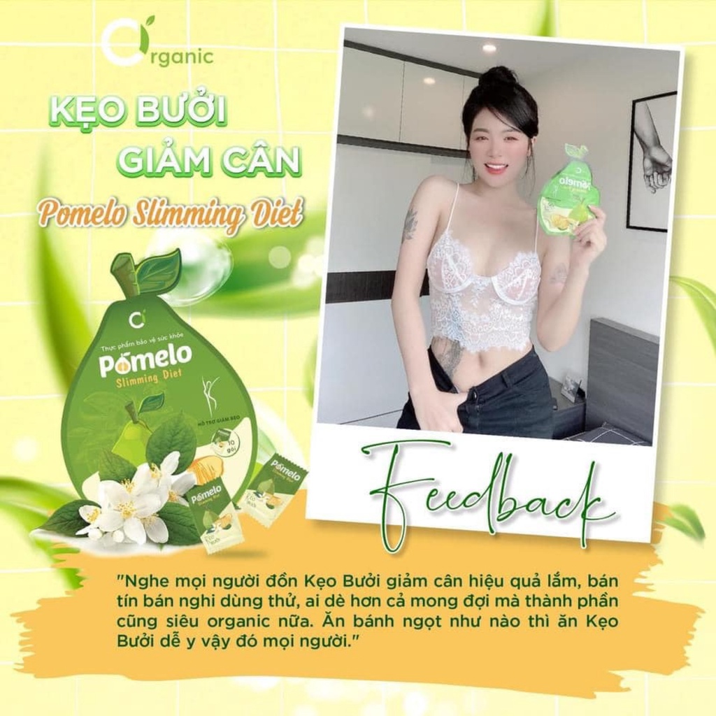 Kẹo bưởi giảm cân pomelo chính hãng giảm mỡ bụng hiệu quả giảm béo an toàn không phải thuốc