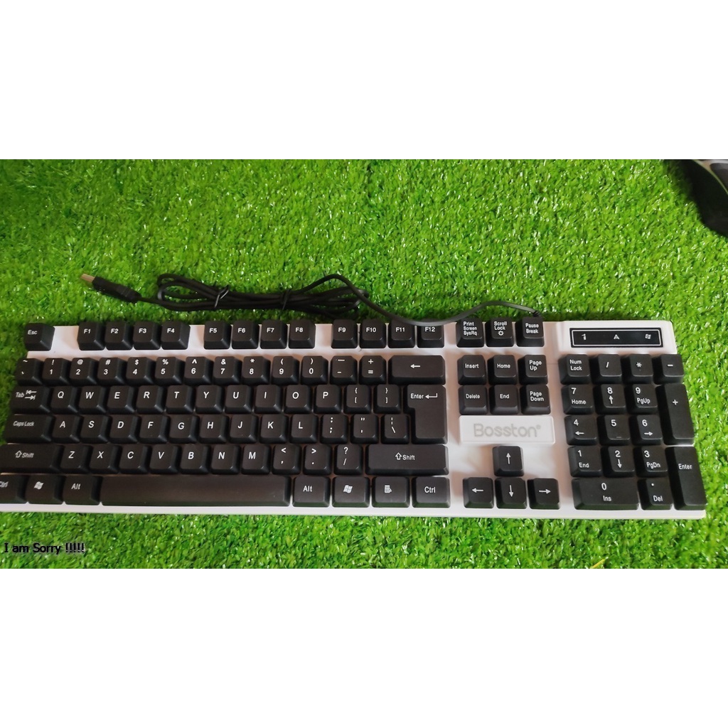 Combo Bàn Phím + Chuột Máy Tính Hãng Bosston 8310 Có Đèn Led