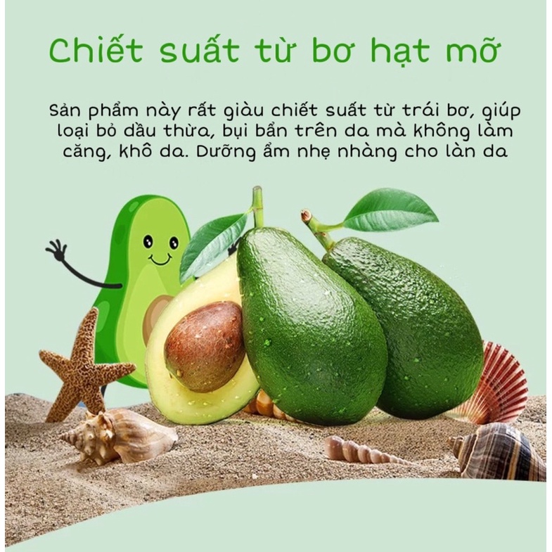 Khăn ướt mini tẩy trang và làm sạch tinh chất bơ