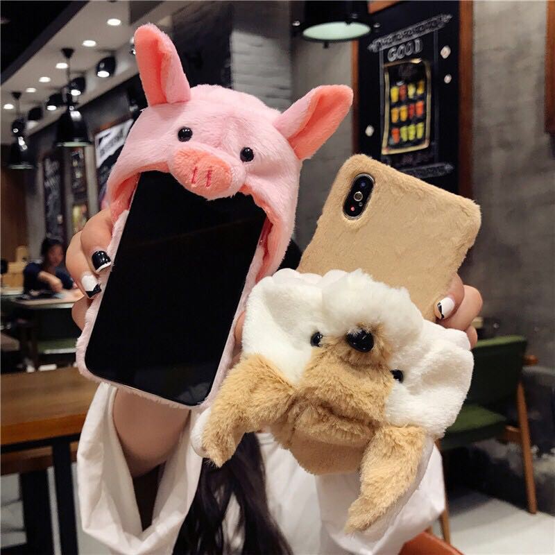 Ốp Lưng HọA TiếT HìNh Chú Heo/Heo/Heo Có Mũ Dễ Thương Cho iPhone XS max X/8/7/6S PLUS XR
