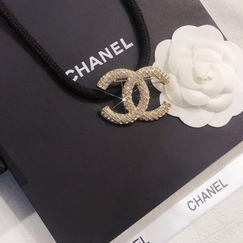 Ghim Cài Áo Hình Chữ C Đính Đá Thời Trang