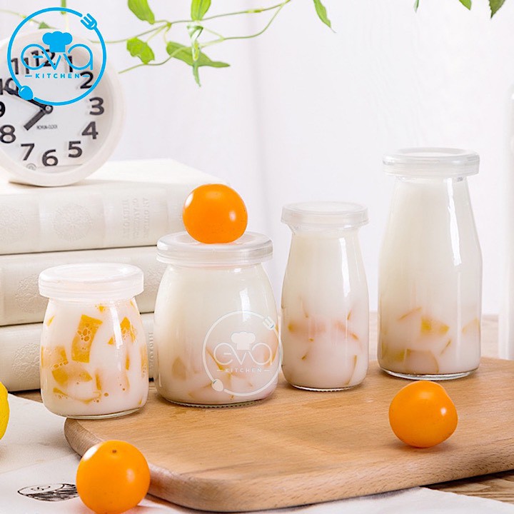 Hộp 12 Hũ Thuỷ Tinh Làm Sữa Chua Pudding Dáng Lùn 100 ML | BigBuy360 - bigbuy360.vn