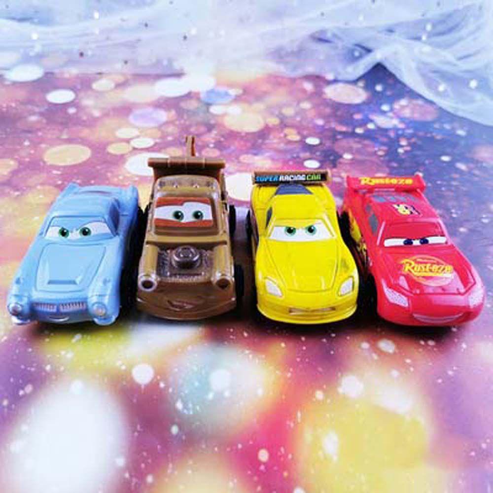 Set 4 Đồ Trang Trí Bánh Kem Hình Xe Hơi Hoạt Hình Dễ Thương Cho Tiệc Cưới/ Tiệc Sinh Nhật Bé