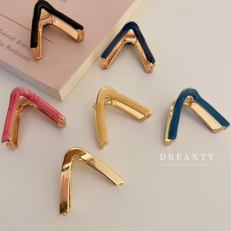 Kẹp Tóc Hình Tam Giác / Cá Mập Đơn Giản Sáng Tạo Thời Trang