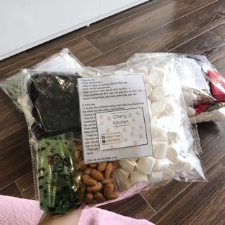 Set tự làm kẹo Nougat 800g Kèm công thức, Nguyên liệu làm kẹo Nougat