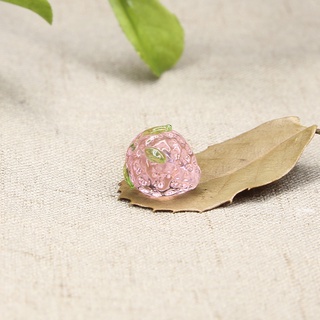 Mặt Dây Chuyền / Vòng Tay / Khuyên Tai Hình Trái Dâu Bằng Kính diy