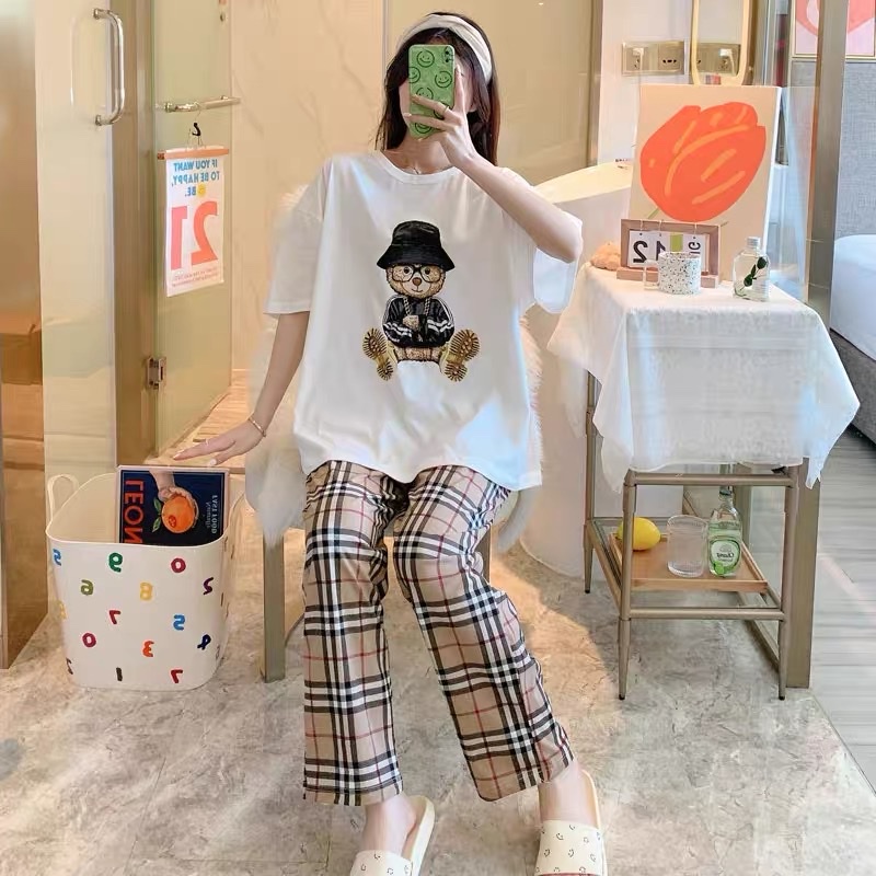Đồ bộ nữ mặc nhà - thời trang mới nhất - Chất liệu Cotton cao cấp - ( Tay Ngắn Quần Dài )