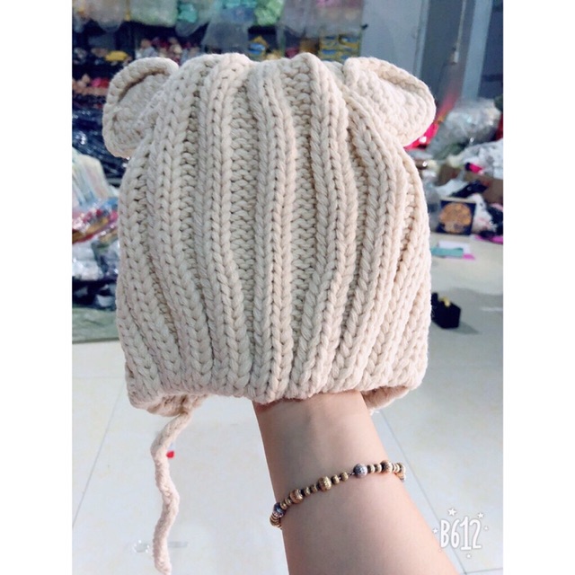 Mũ len micky dễ thương chó bé