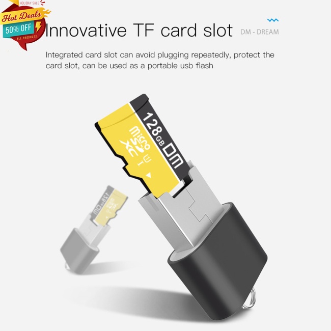 Đầu Đọc Thẻ Nhớ TF Mini Tốc Độ Cao Bằng Kim Loại