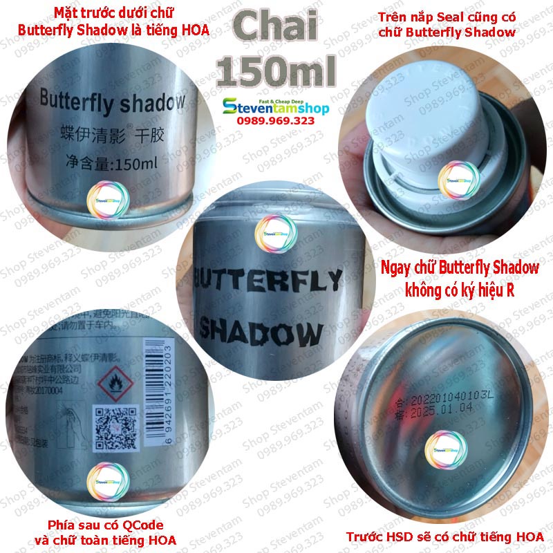 Keo xịt tóc Butterfly Shadow 600ml