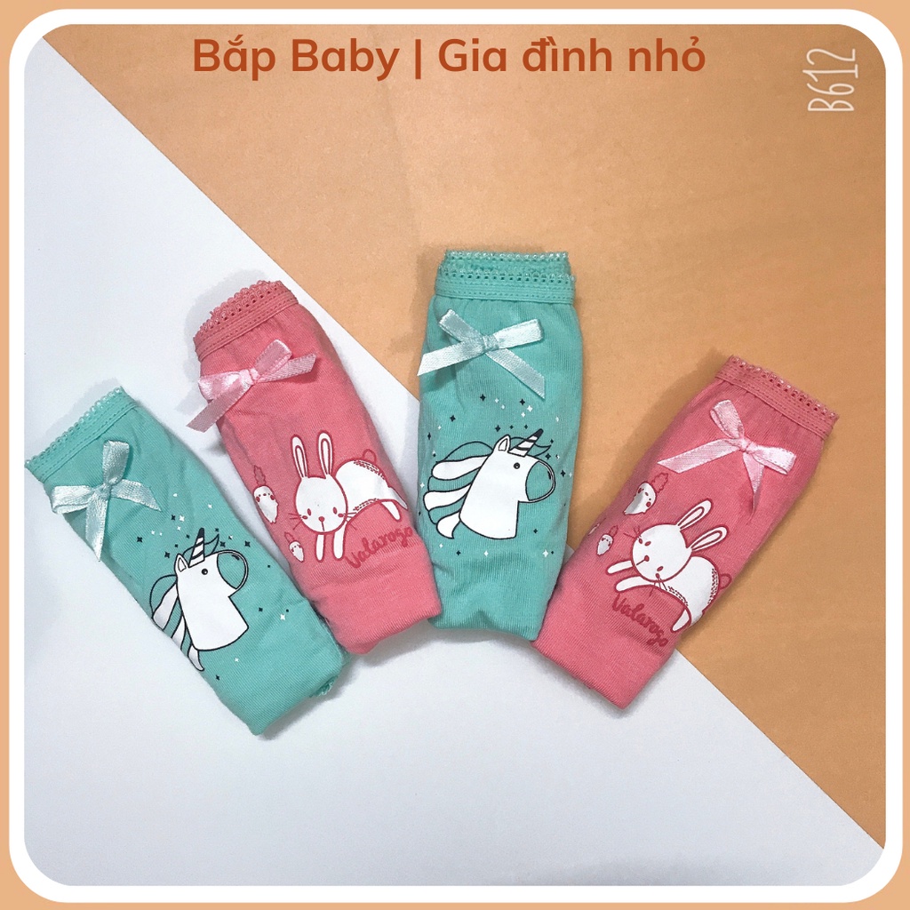 Set 4 Quần Chip Bé Gái UALA &amp; ROGO Chip Quần Tam Giác Cho Bé