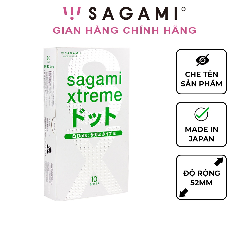 Bao cao su Sagami White box Có gai