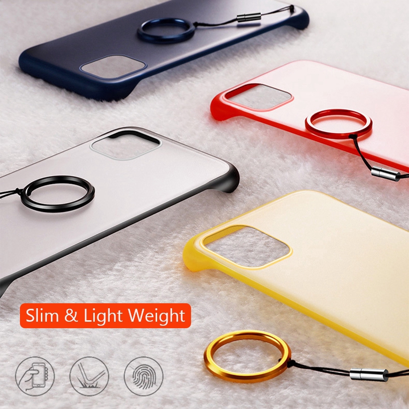Ốp điện thoại PC cứng có vòng nhẫn cho iPhone 12 11 Pro Max XR X Xs Max 8 7 Plus | BigBuy360 - bigbuy360.vn