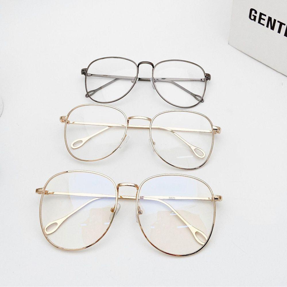 Mắt Kính Gọng Tròn Lớn Unisex Phong Cách Retro