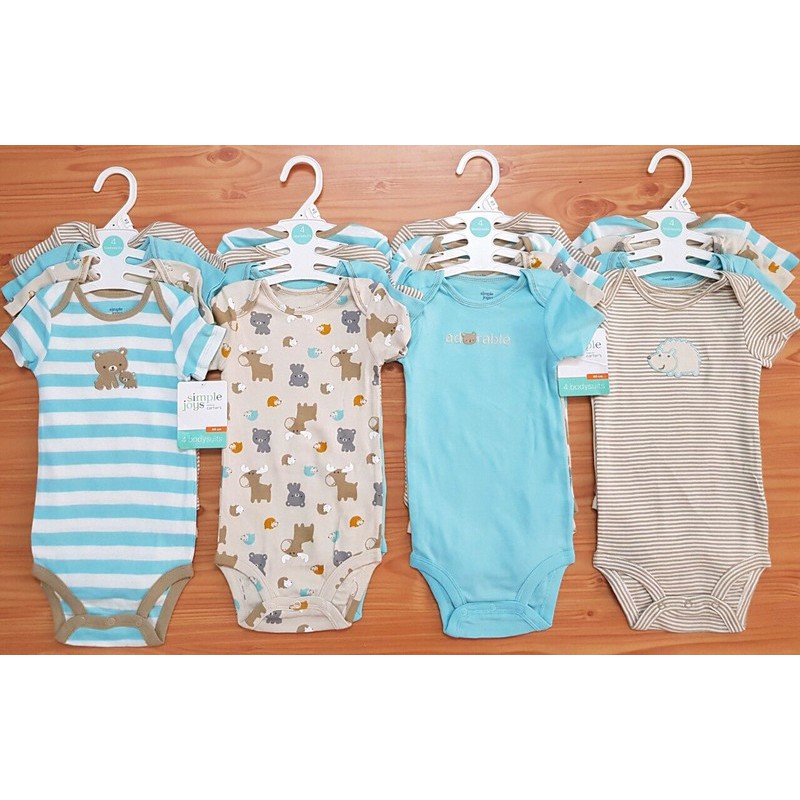 Set 4 body xuất Nhật Simple Joys