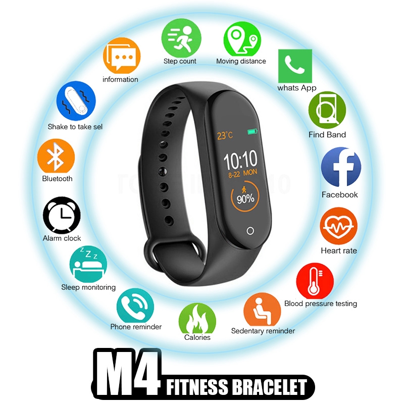 M4 Smart Band Wristband Heart rate/Blood/Pressure/Pedometer Sports Bracelet PK M3 Health Fitness bracelet