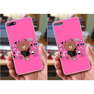 Ốp lưng Huawei Y7 Pro (2018) (dẻo viền trắng trong) - Hình Cartoon