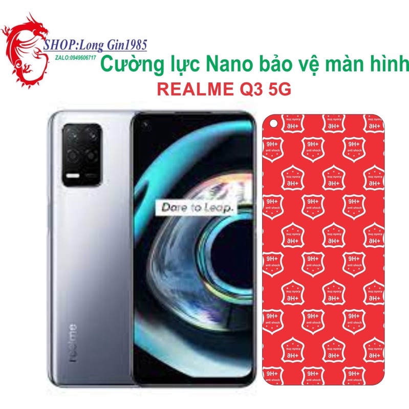 Realme Q3 5G Cường lực dẻo Nano chống va đập chống trầy xước tốt