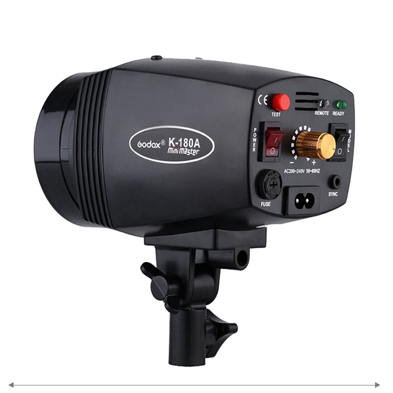 Bộ đèn flash Godox K180A k180a mini K180A 180WS điện áp 110V/ 220V công suất 180W thích hợp cho Studio