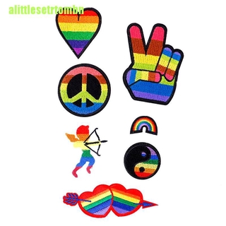 Sticker Ủi Thêu Hình Lá Cờ Lgbt