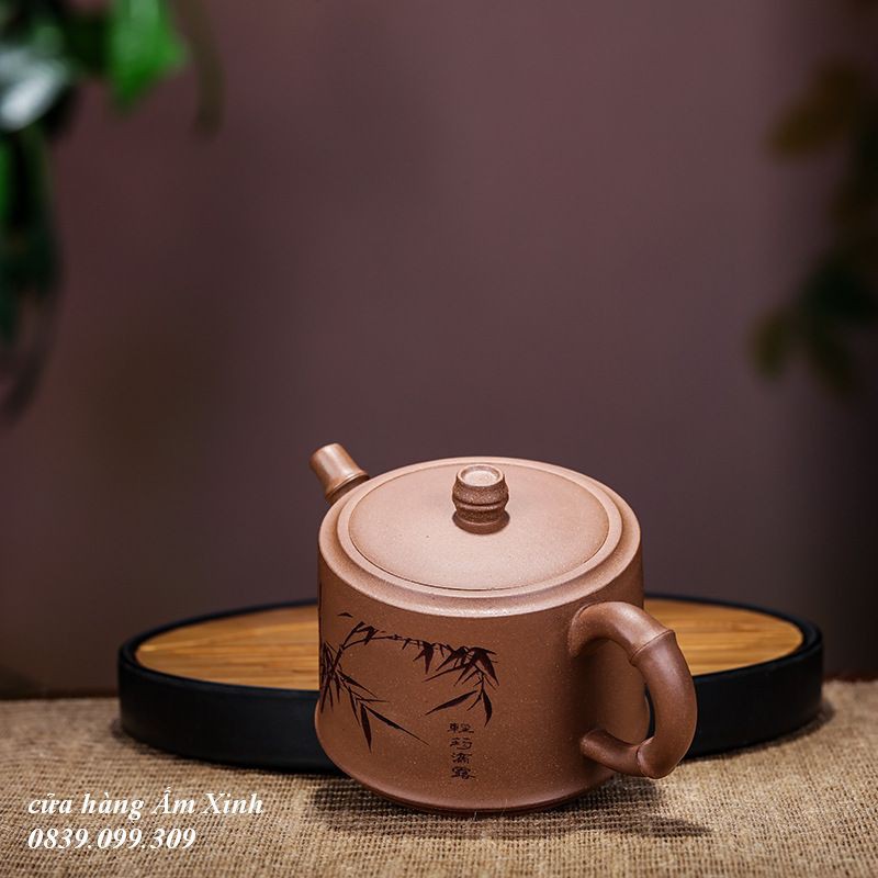 Ấm Tử Sa Nghi Hưng Trúc Đoạn 240 ml