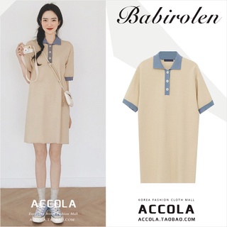 (ORDER) Váy len dệt kim POLO dáng suông A-line style MORAN Hàn Quốc đáng yêu