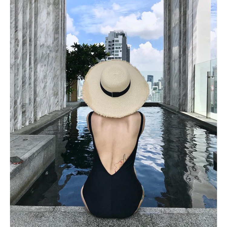 Summer Sexy2021New One-Piece Swimsuit Cover Belly Small Chest South KoreainsBackless Women's Conservative Swimwear Slimming Push up | BigBuy360 - bigbuy360.vn