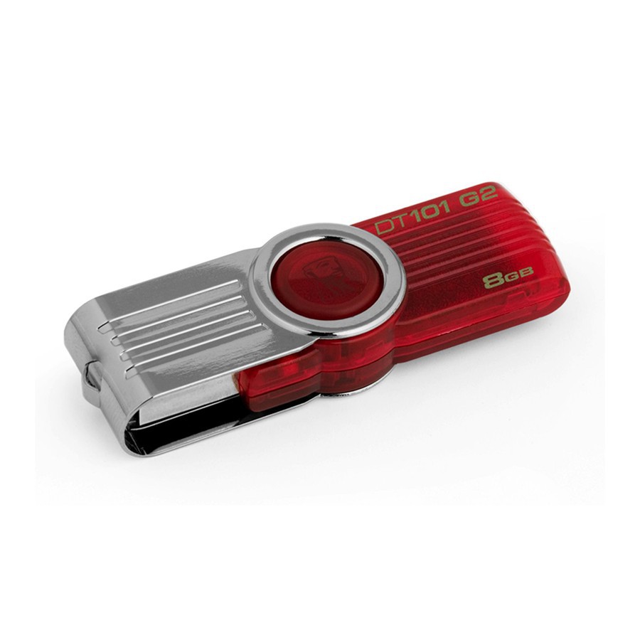 USB 8GB Kingston DT101 G2 (Đỏ) tặng đèn LED USB - Hãng phân phối chính thức